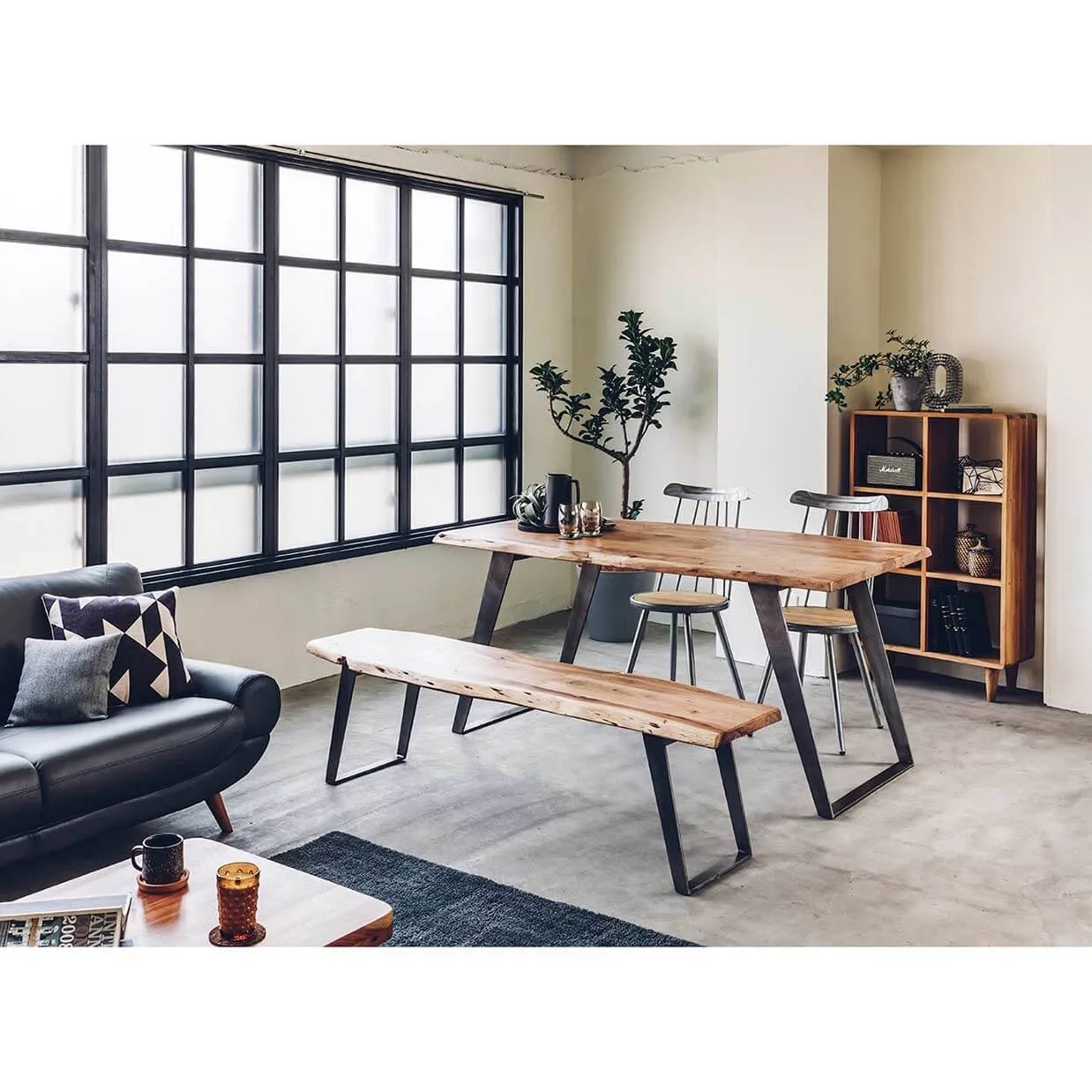 ベンチSBL-09ナチュラル/ガルバナイズド - 5