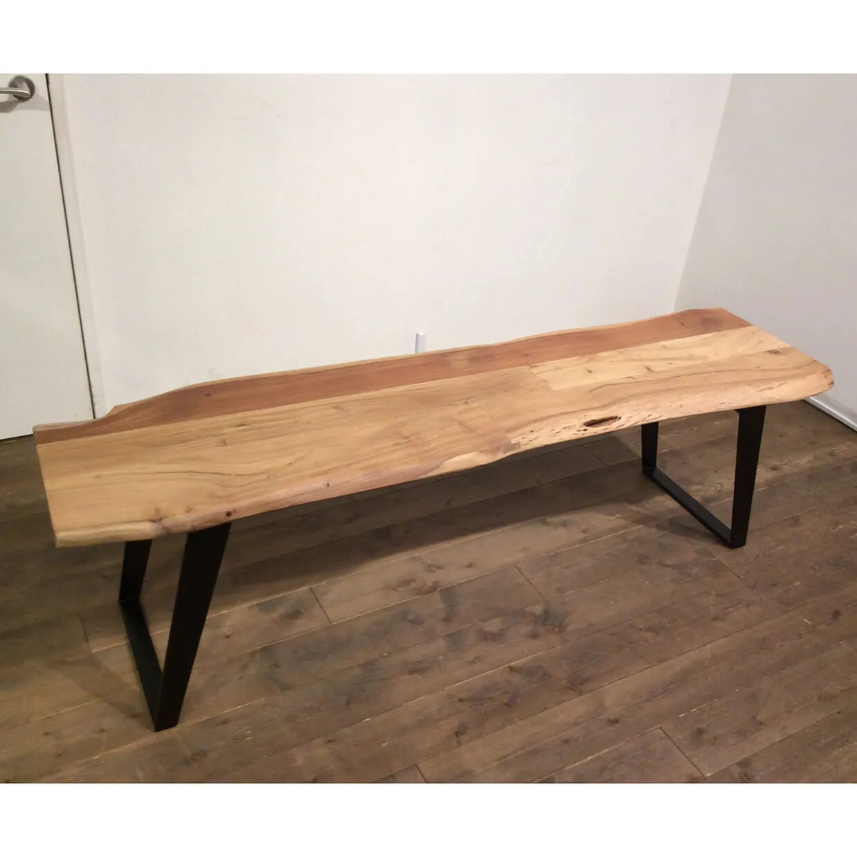 ベンチSBL-09ナチュラル/ブラック - 3