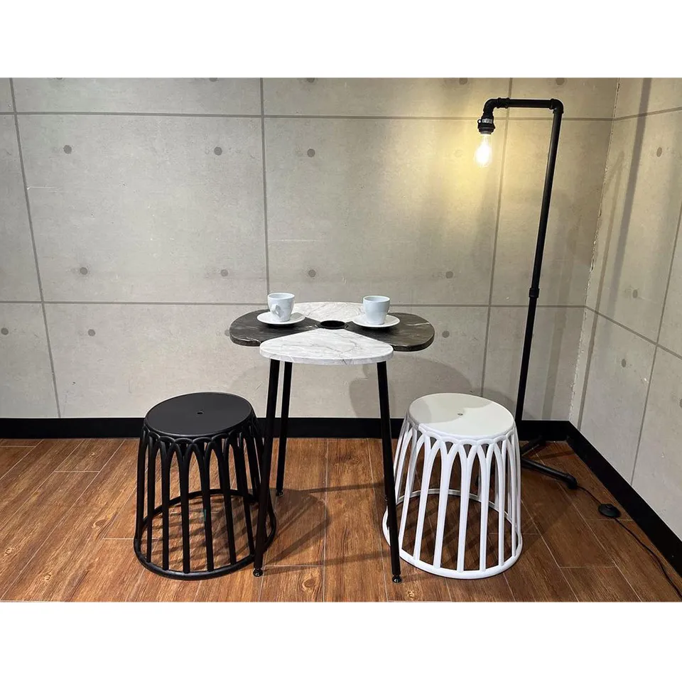 【同色2脚組】スツールC3ホワイト - 10