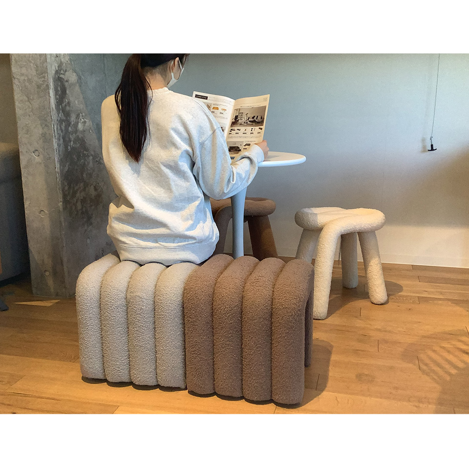 スツールHS-NP18ライトグレー - 9