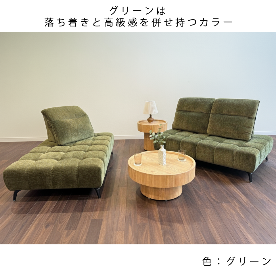 カウチソファYU6607グレー - 15