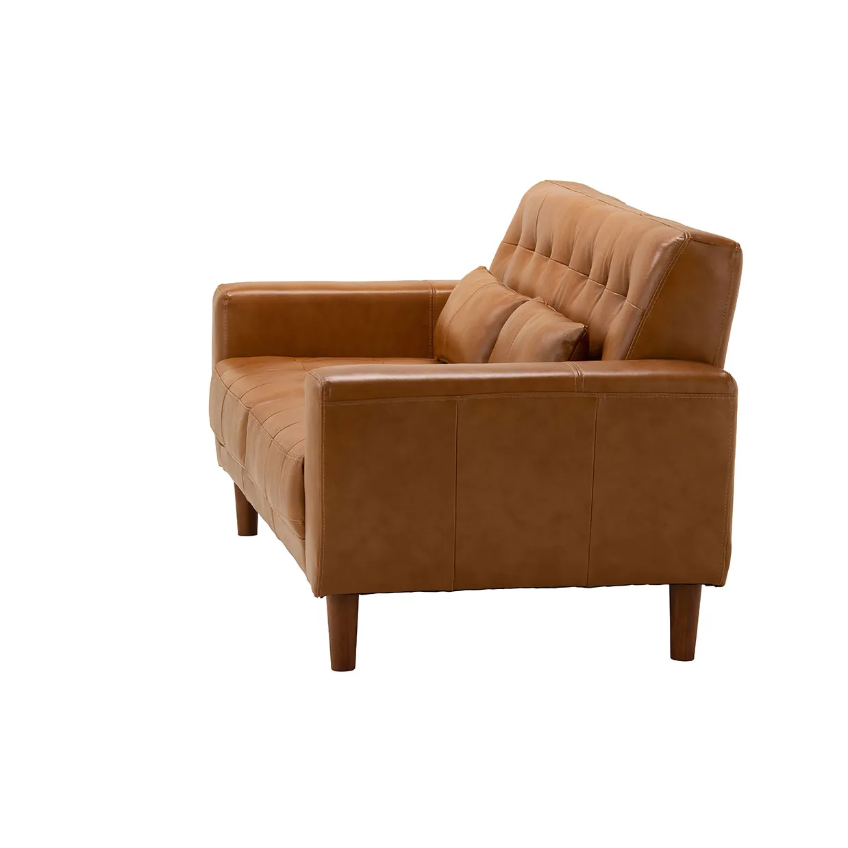 ソファ【本革】HY7314 2人掛けキャメル - 3