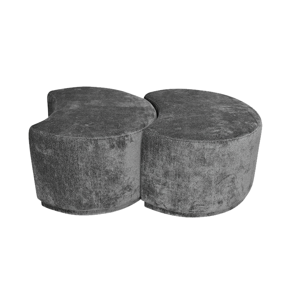 【2個セット】ソファAMOUR 1人掛けダークグレー