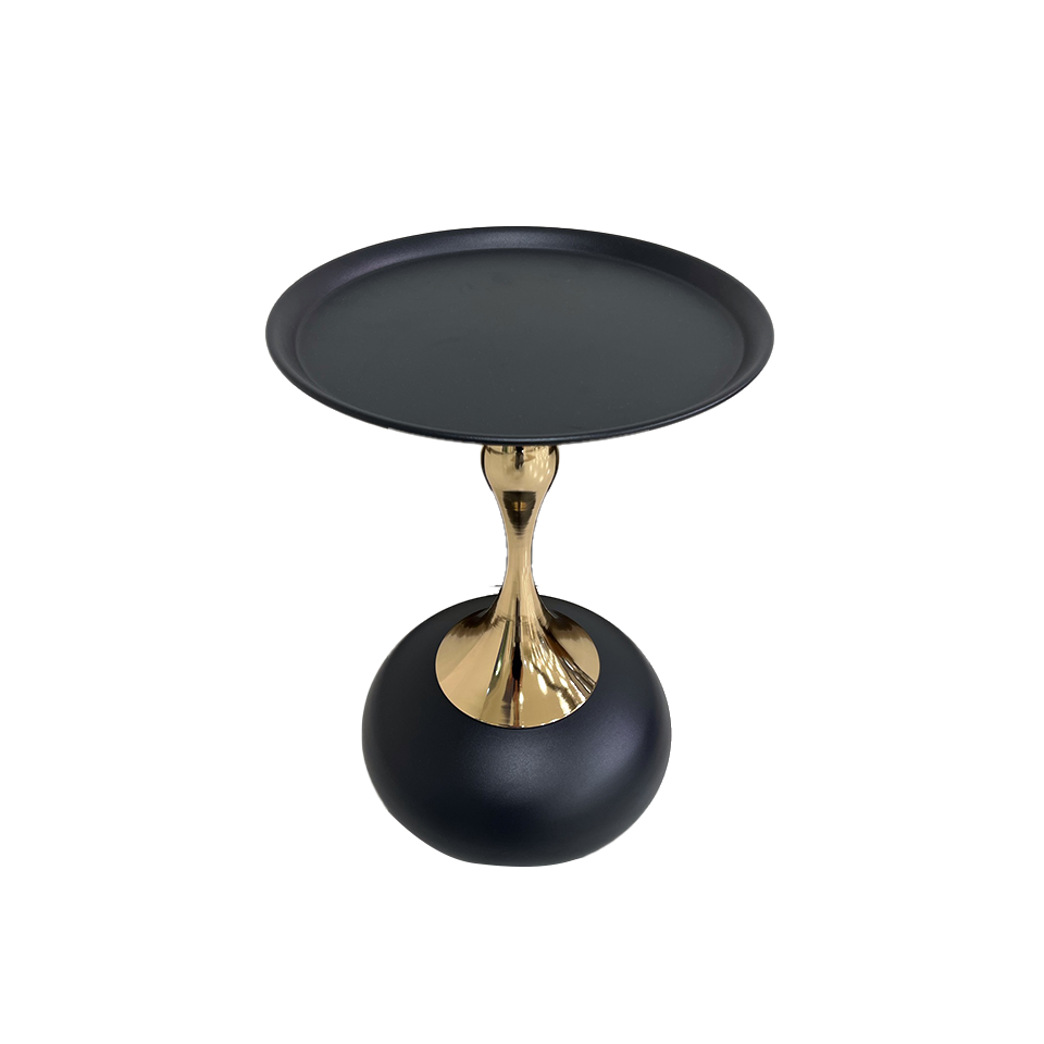 サイドテーブルAJJ-85ブラック/ゴールド