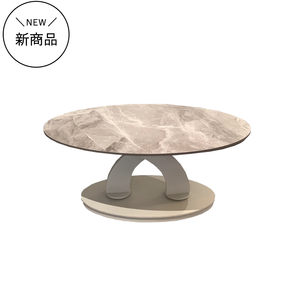 センターテーブル CT128グレー／ホワイト