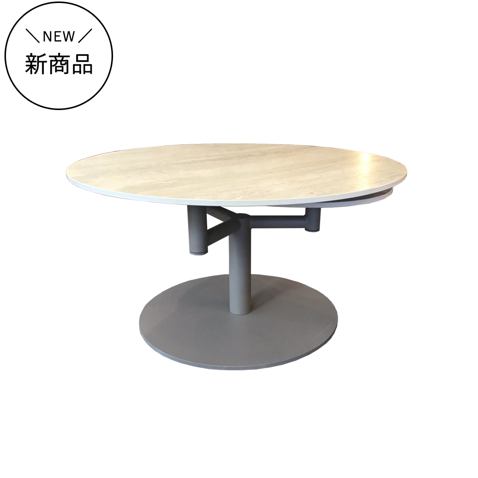 センターテーブル CT131ホワイト／ライトブラウン