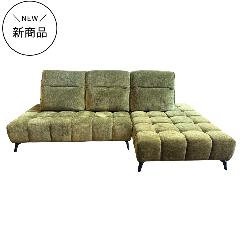 カウチソファYU6607グリーン