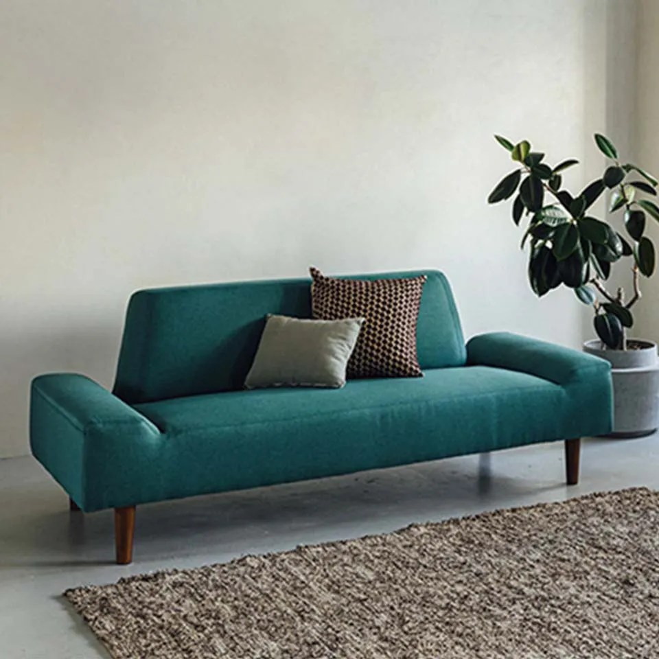 ソファYU8510 3人掛けピーコックグリーン