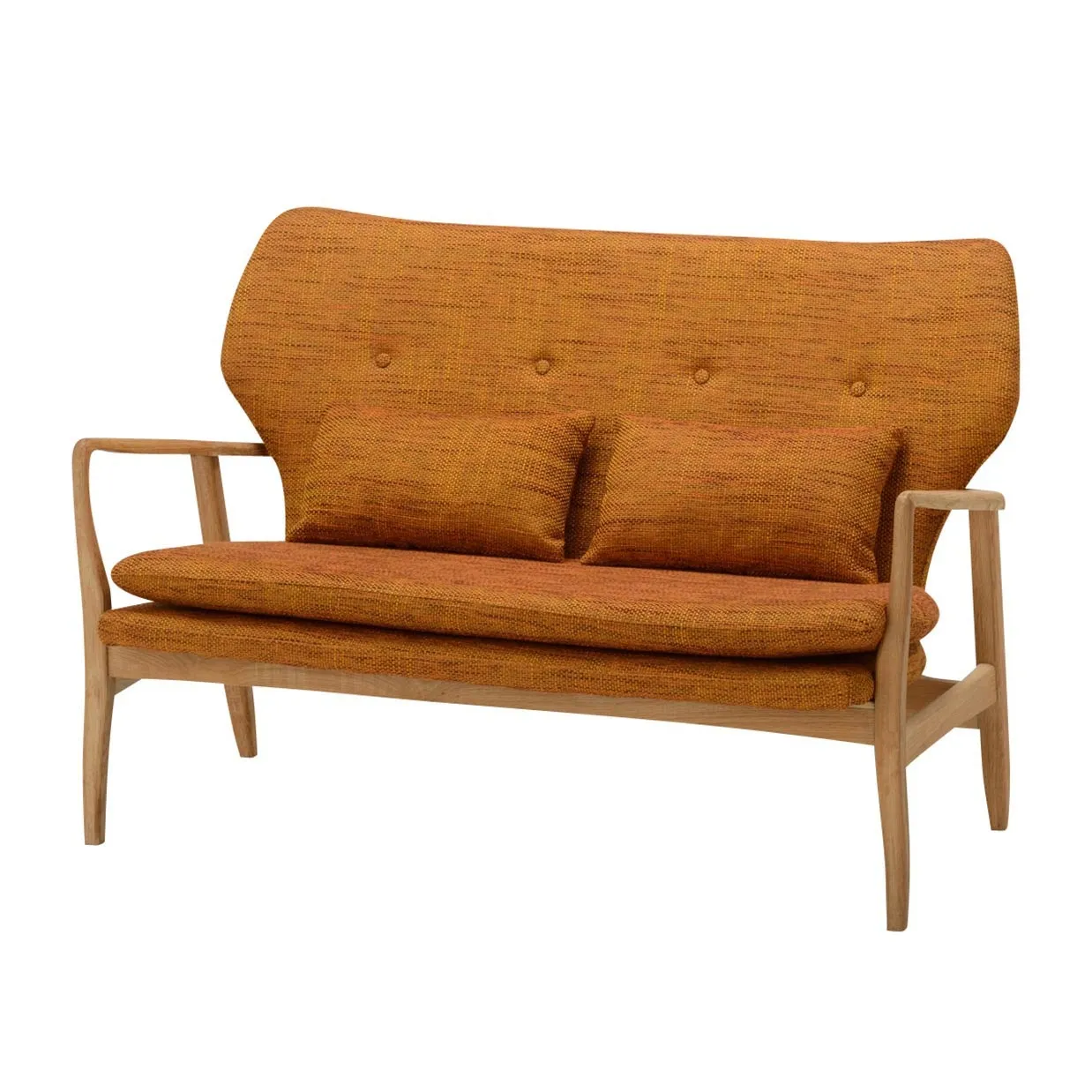 ソファMKDS 2人掛けオレンジ
