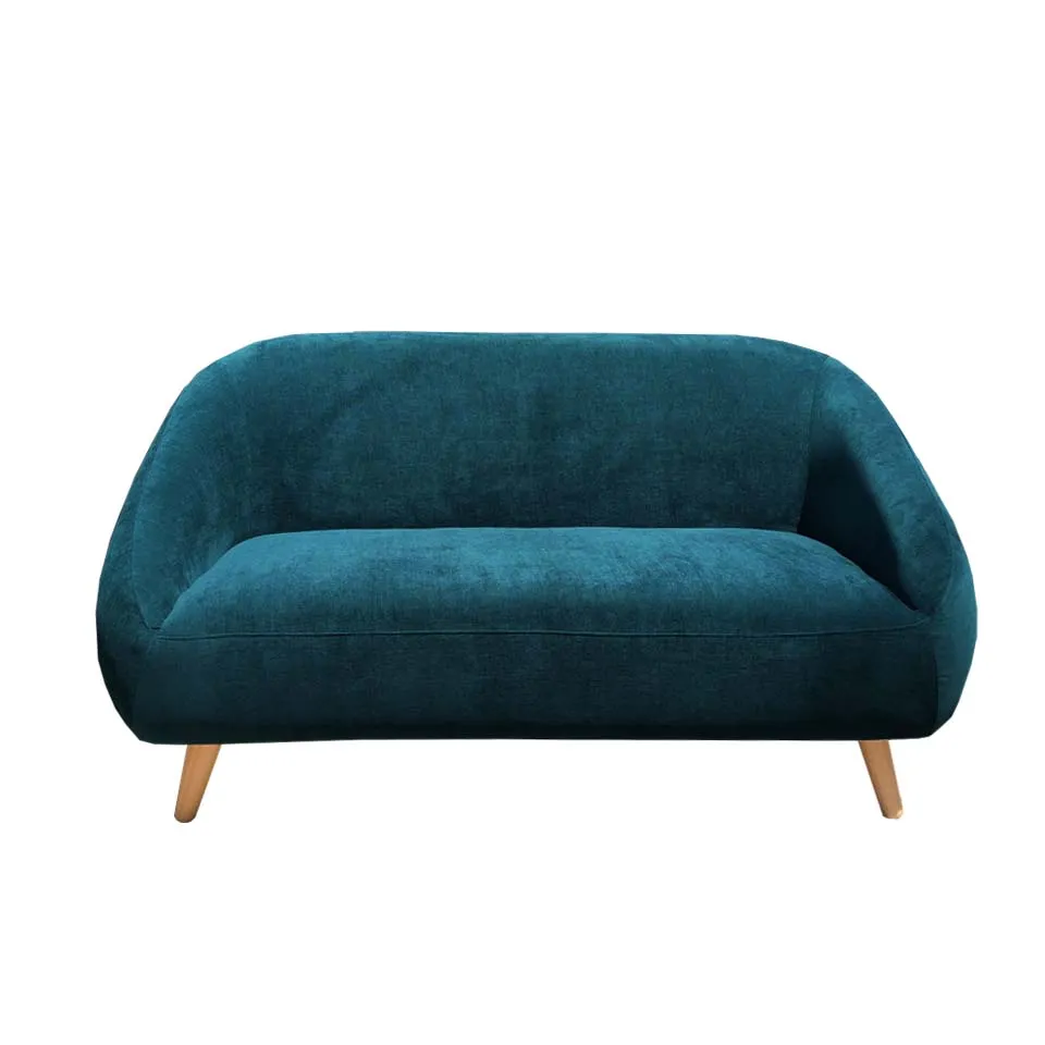 ソファALEXIA 2人掛けピーコックグリーン