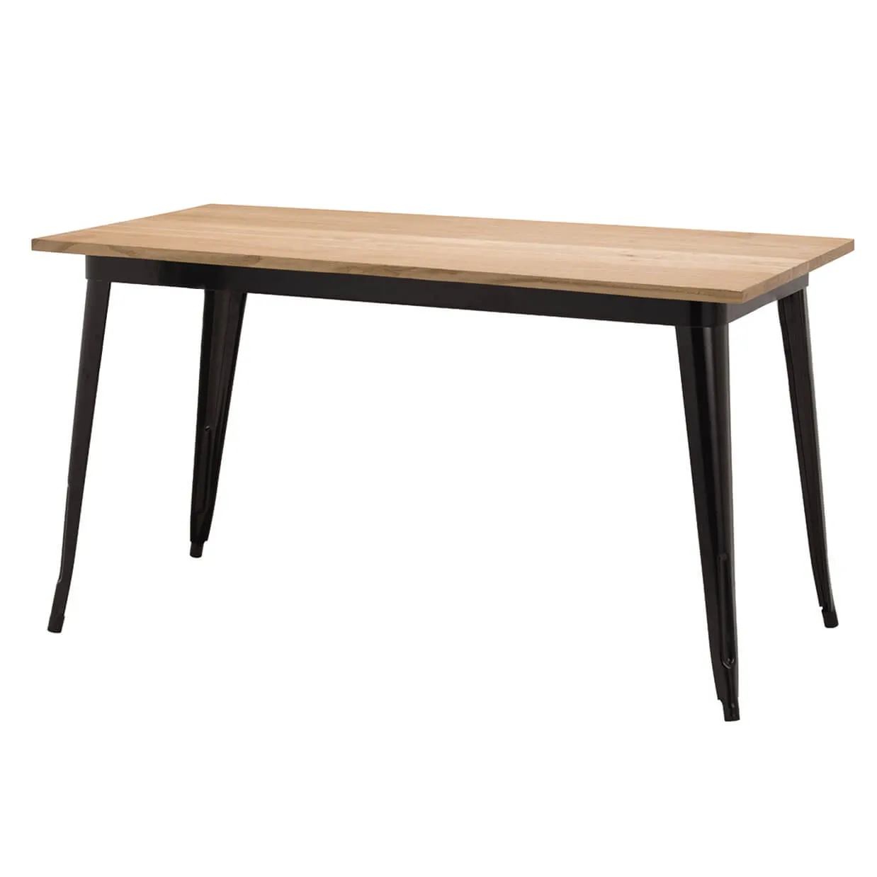 テーブルTC140-70MNブラック/ナチュラル